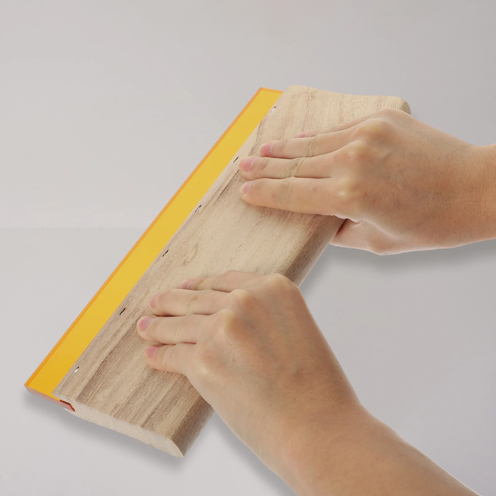 Scrape Screen Printing Knife Supplies Wooden Ink Scraper for Customized Substitute Broken Worn Out Scratch Board Rubber