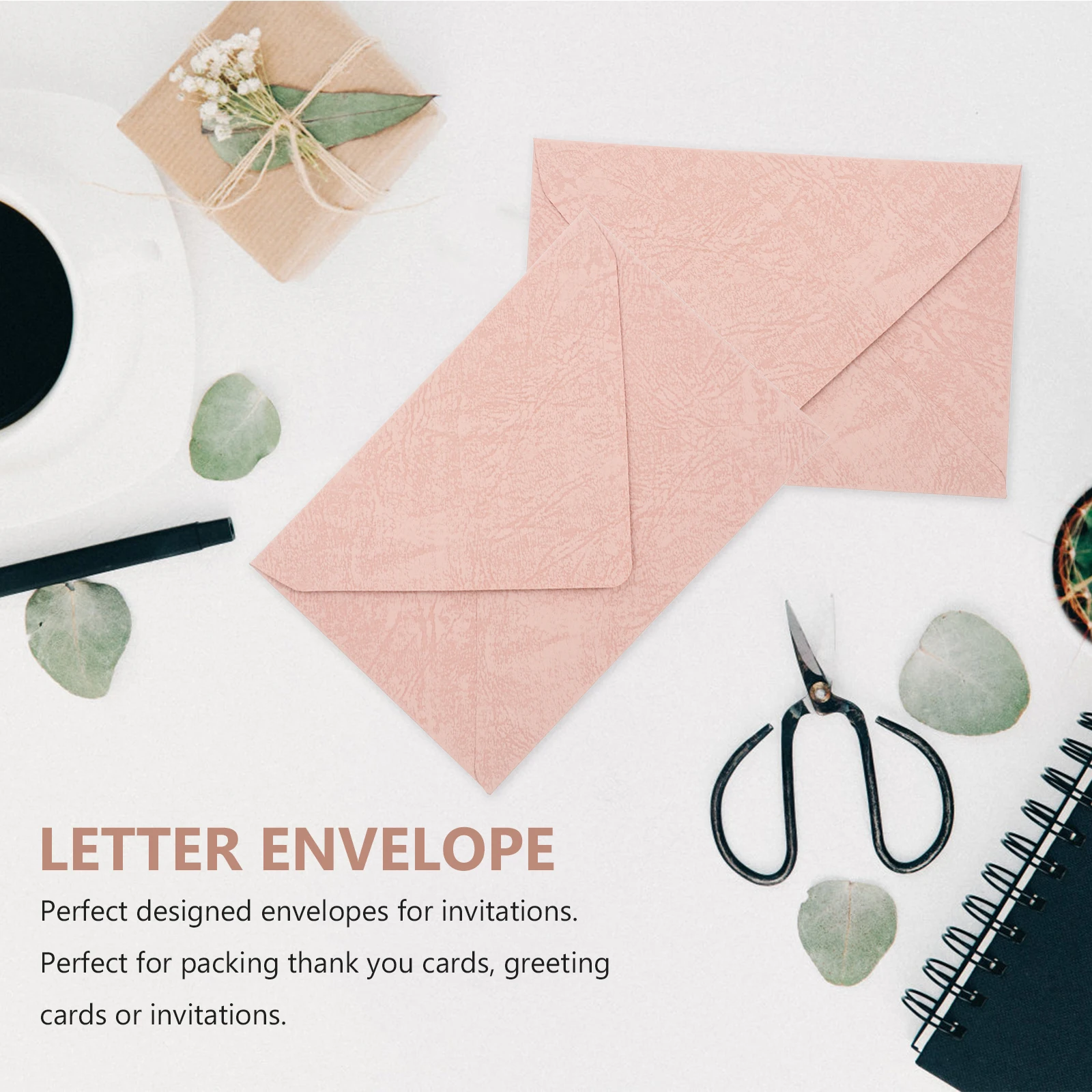 

16 Pcs Cards Envelopes Tree Pattern Spring Fashion Invitation Wedding Decorations