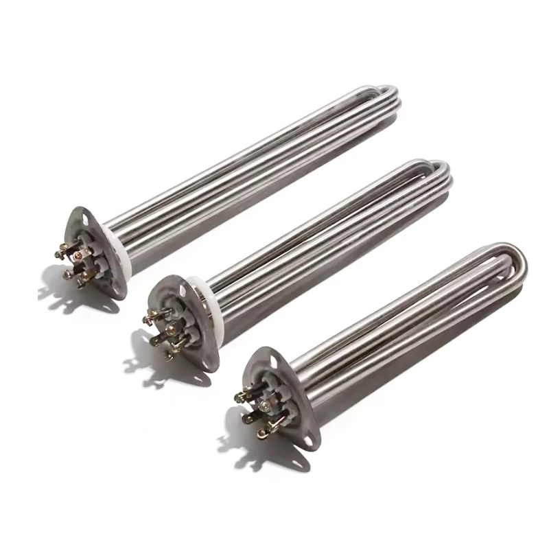 220V/380V Triangular Flange Stainless Steel Water Heater Element Dishwasher Heating Tube
