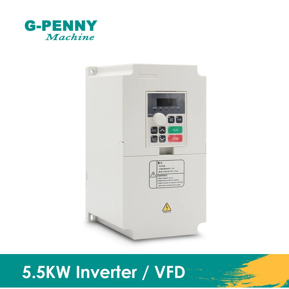 High frequency 380v 220v Variable Frequency Drive 5.5kw VFD Inverter Motor Speed Control 0-1000Hz Frequency Converter