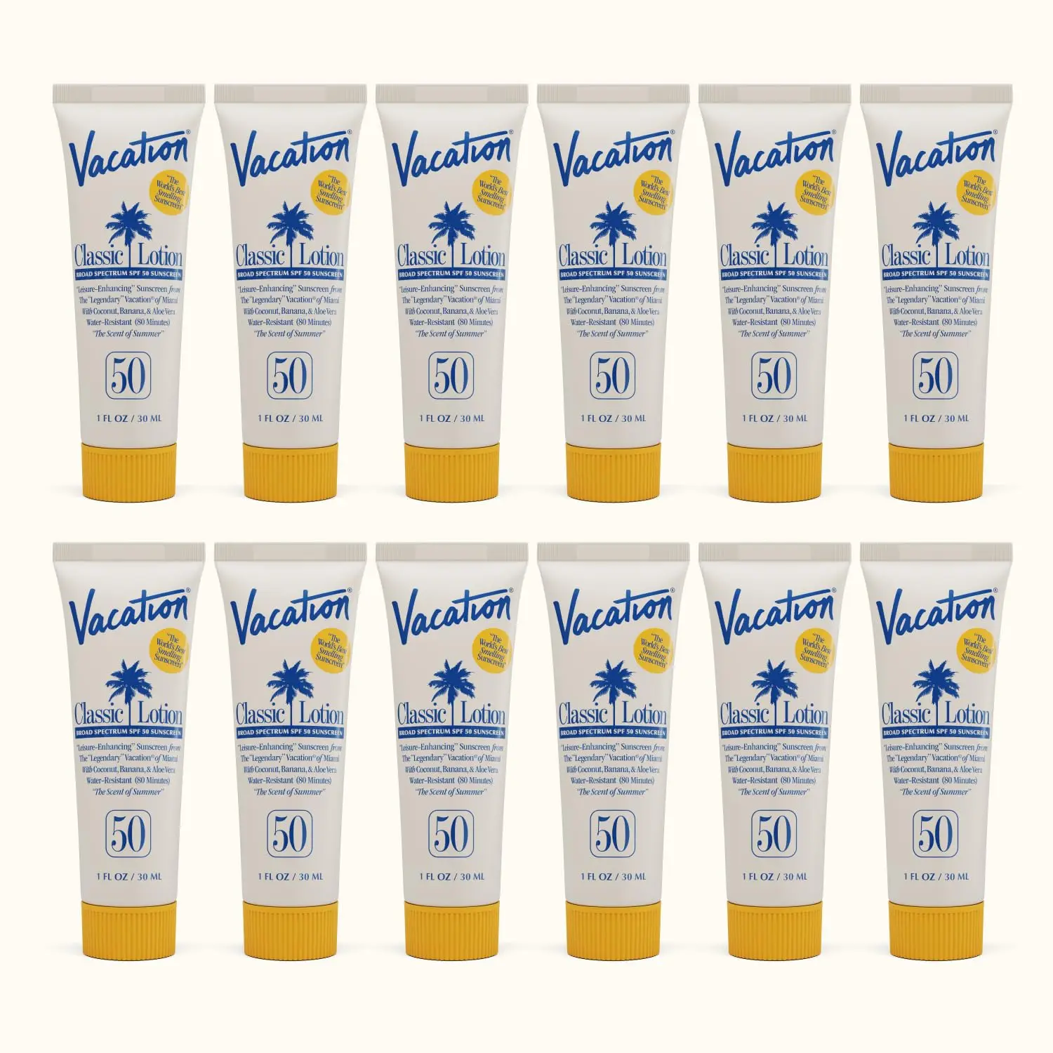 Hot deal: Mini SPF 50 Sunscreen, Water-Resistant Travel Size Lotion, Beach Must-Haves Bulk Pack of 12