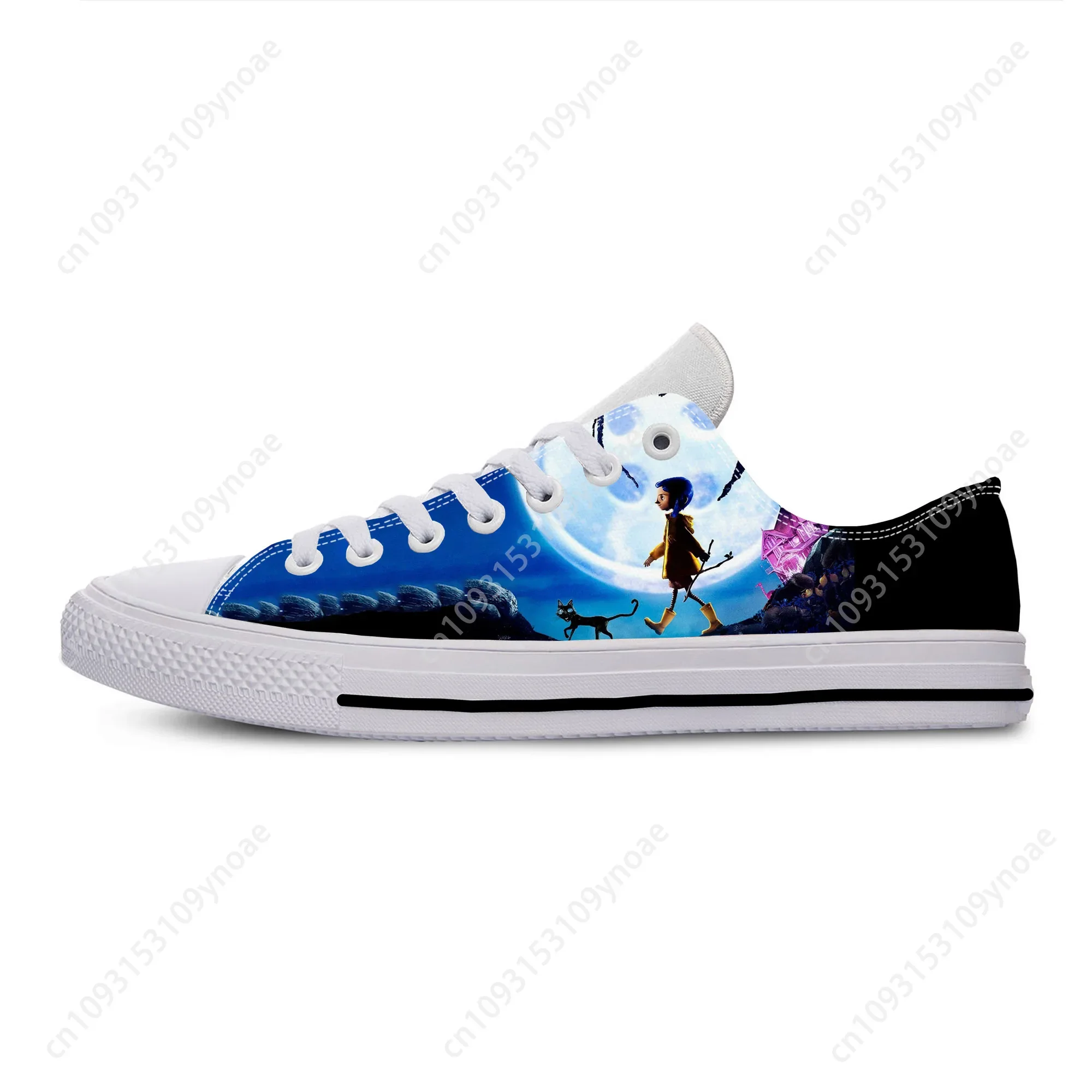 

Hot Cool Summer Coraline Anime Cartoon Manga Movie Horror Fashion Cloth Shoes Breathable Men Women Sneakers Low Top Board Shoes
