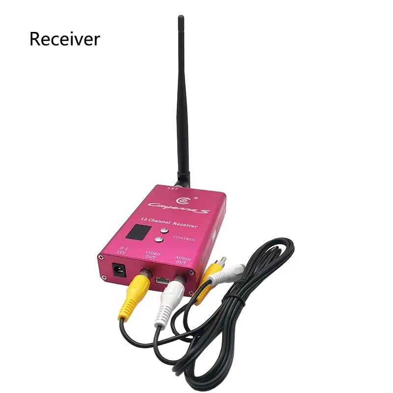 1.2G 8W High Power Wireless Analog Transmitter 12CH Receiver Audio Video Transmission System for RC Models Enhancement Booste