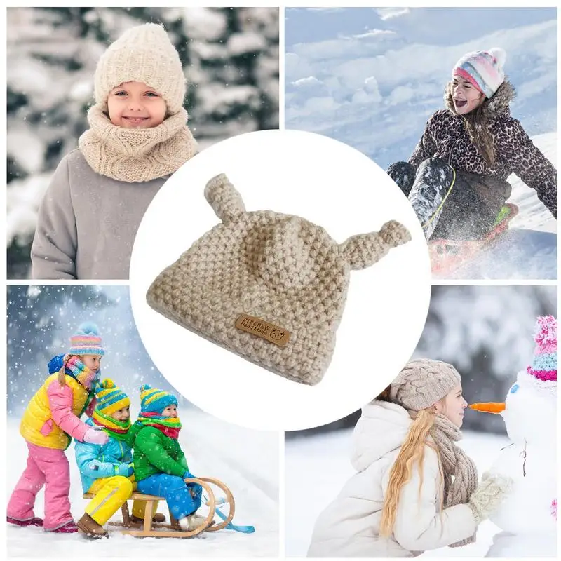 Children\'s Knitted Novelty Hat Flexible Quirky Tentacle Ski Hat For Baby Kids Soft Hats For Boys And Girls Aged 2-7