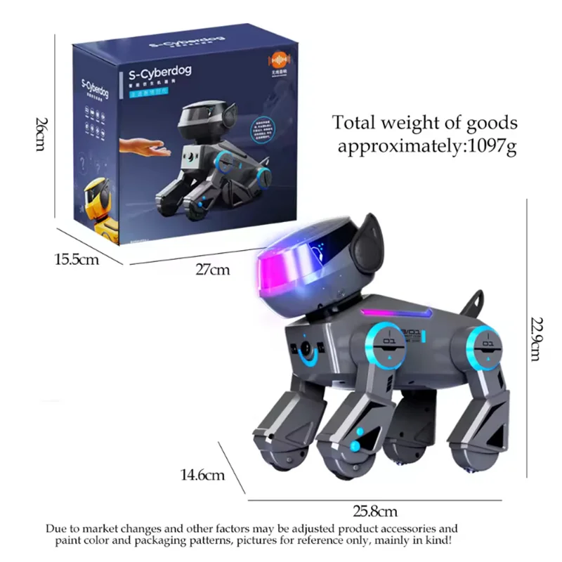 스마트 RC 로봇 강아지 장난감 지능형 프로그래밍 원격 제어 장난감 블루투스 오디오 로봇 인터랙티브 묘기 음악 강아지 어린이 선물