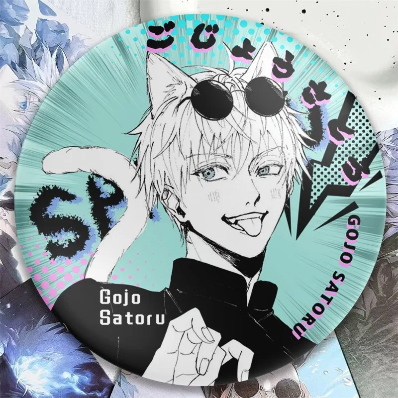 Jujutsu Kaisen Gojo Satoru Minimalistische Creatieve Film Perifere Broche Hoge Waarde Persoonlijkheid Cartoon Badge Decoratieve Hanger