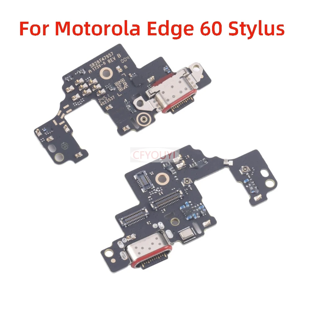 USB Charging Port Connector Board Flex Cable Replacement For Motorola Edge 60 / Edge 60 Pro / Edge 60 Stylus / Edge 60 Fusion