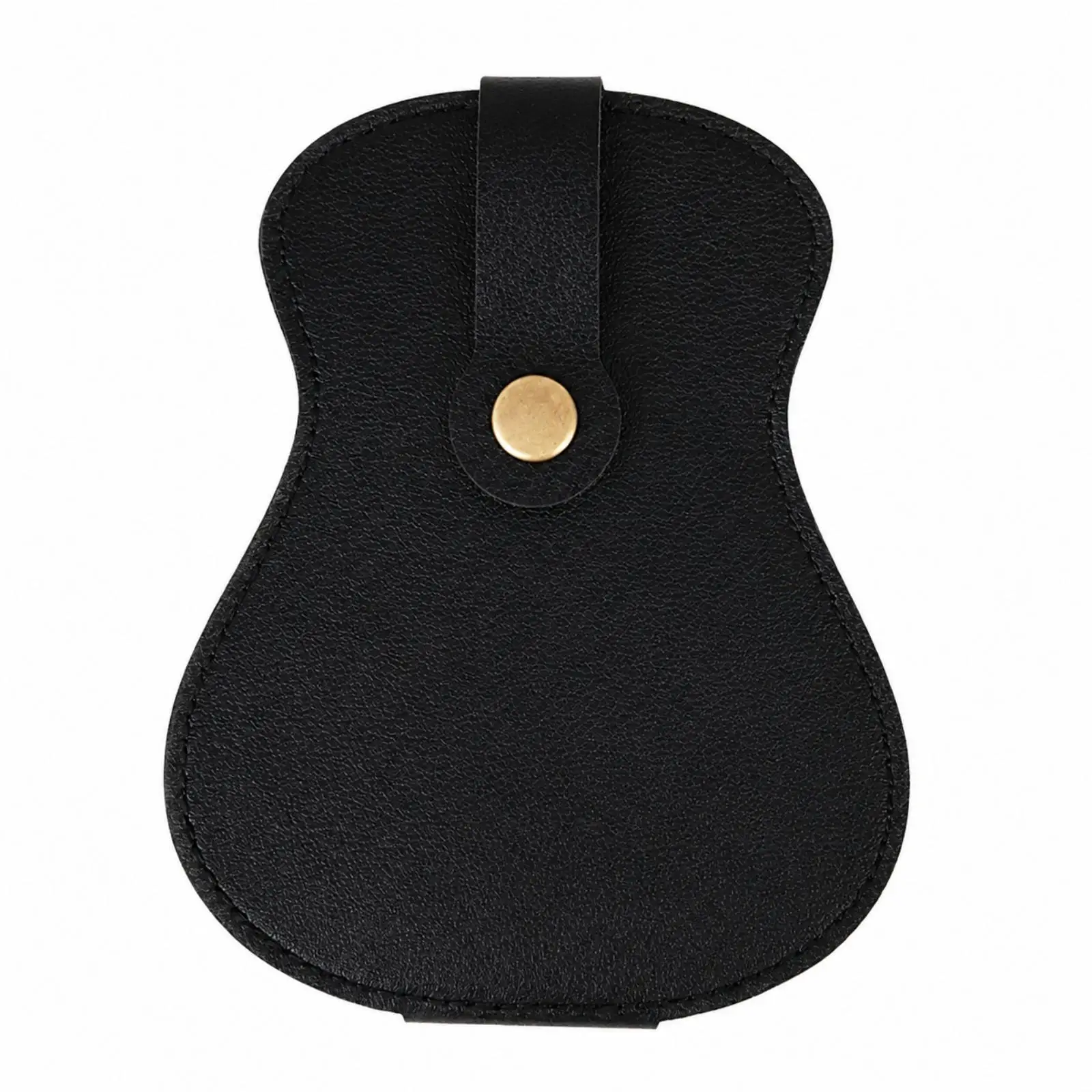 Portable Pick Pouch for Guitarists Snap Button Plectrum Storage Bag Fits Gig Bag Instrument Case Drawer Practice Area Organizer