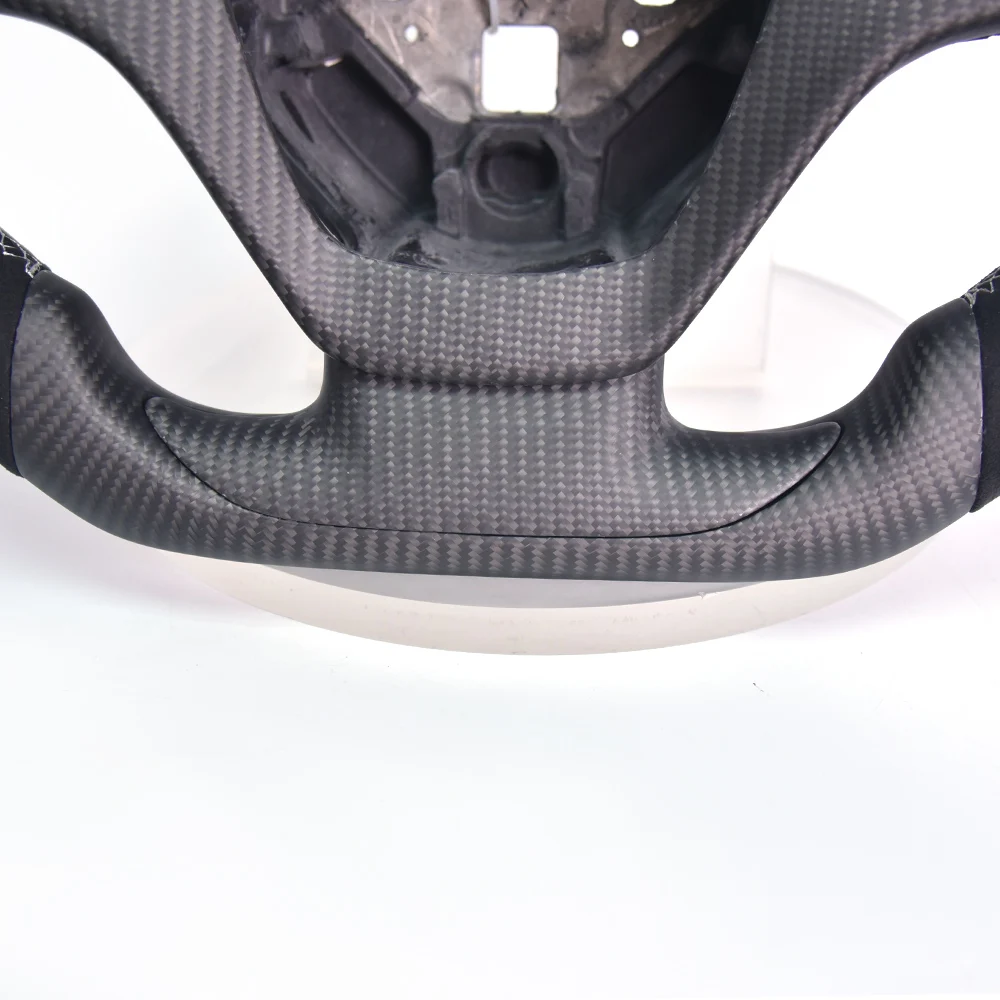 Suitable for Corvette C7 Modified Carbon Fiber Steering Wheel Assembly Suede Perforated Leather Customized Upgrade