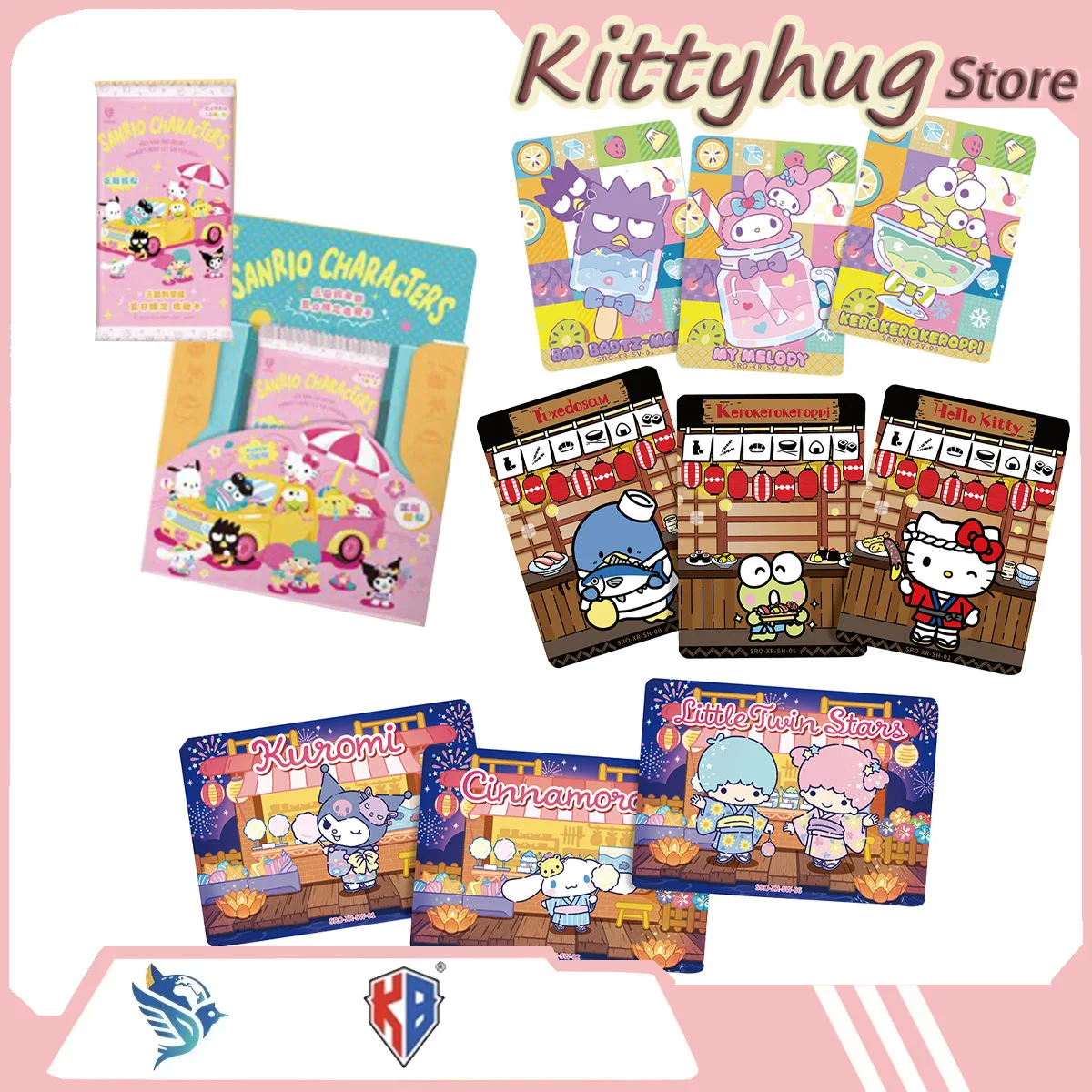 kabao-original-sanrio-family-summer-limited-edition-collectible-card-10-yuan-package-original-anime-surrounding-gifts