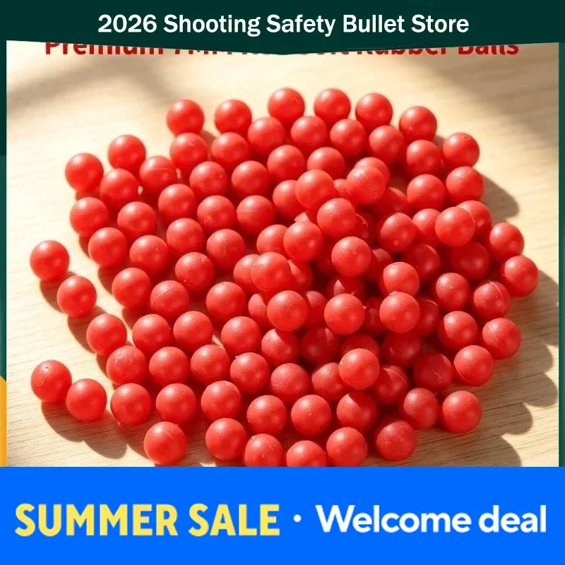 2026 – 500 balles de jeu rouges douces et résistantes de 7 mm pour l'extérieur, accessoires de jeu interactifs portables – 1 sac/2 sacs/3 sacs/5 sacs/10 sacs