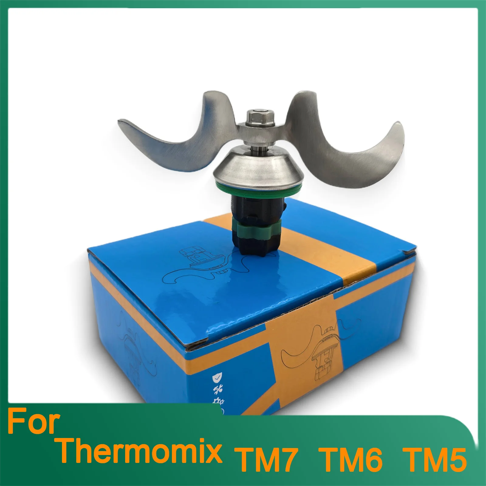 Stainless Steel Dough Kneading & Mixing Blade for Thermomix TM7, Replacement for Vorwerk Food Processor, Heavy Duty