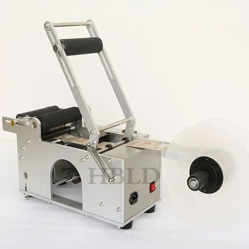 Glass Round Bottle Labeling Machine Automatic Portable Semi-Automatic Plastic Sticker Pasting Machine