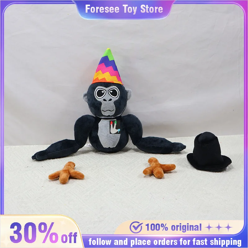 

Newest 23cm Gorilla Tag Monke Plush Toys Cute Soft Stuffed Cartoon Anime Home Decoration Pillow Dolls for Kids Birthday Gift Toy