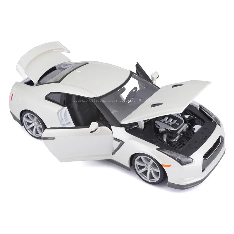 Bburago 1:18 2009 Nissan GT-R R35 Nissan Ares GTR alloy luxury car die-casting car model toy collection gift