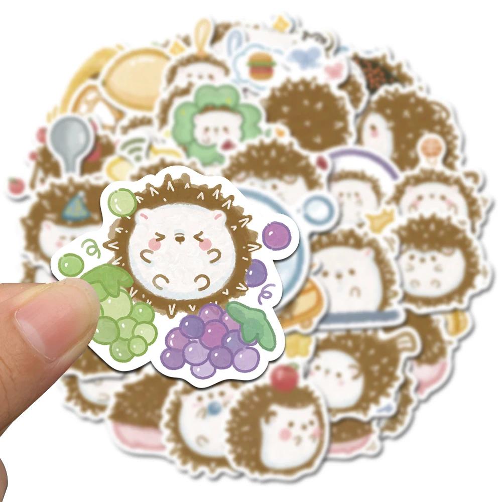 50PCS Hedgehog Cartoon Cute Kawaii Stickers For Gift DIY Kids Notebook Luggage Motorcycle Laptop Refrigerator Decals Graffiti