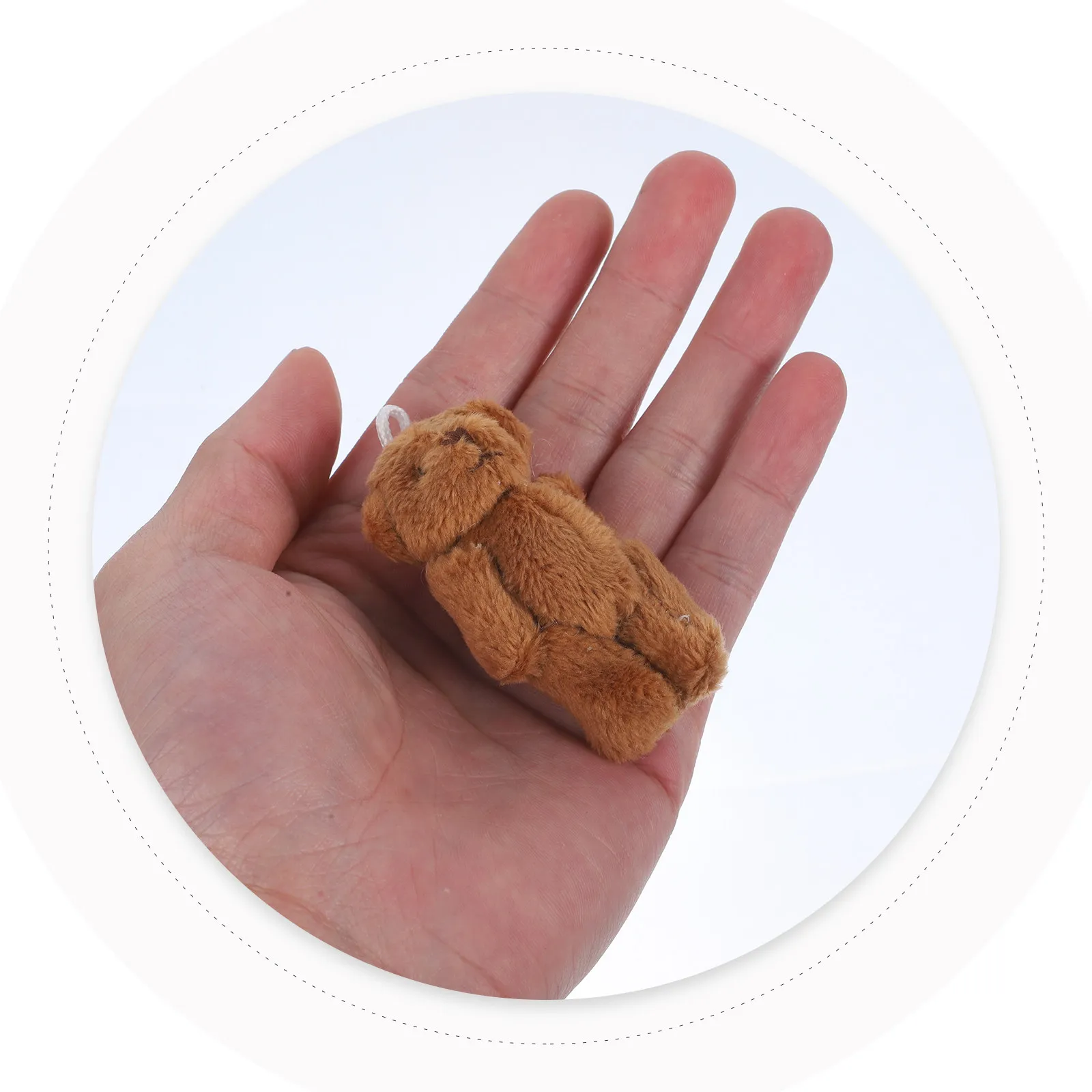 

20Pcs Mini Bear Keychain Accessories Cute Craft Decorations for DIY Bag Charms Handbag Purse Wedding Birthday Favors