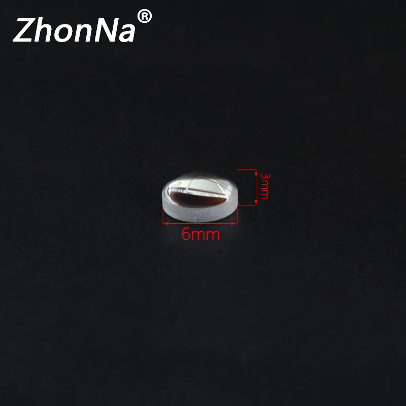 6mm Diameter, F4 Optical Focusing Lens, Focal Length, Laser Installation Accessories, PMMA Material, 300-1000nm, 5 Pieces, Profe