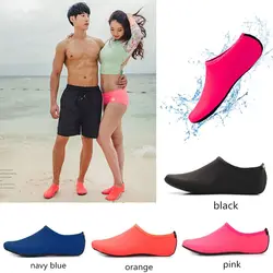 Zapatillas de playa de verano para hombre y mujer, zapatos de agua, calcetines de natación, Color estampado