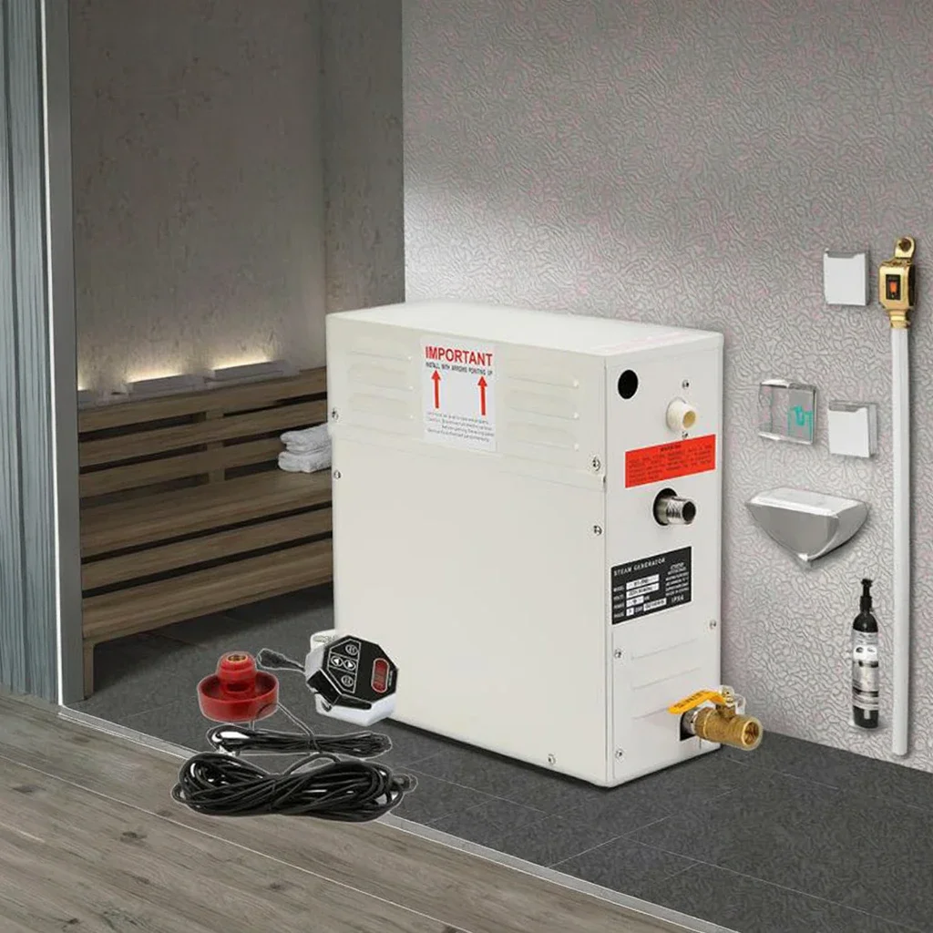 Wet Steam Sauna Room Machine 3-24kw Computer Controlled Electric Steamer Wet Steam Engine