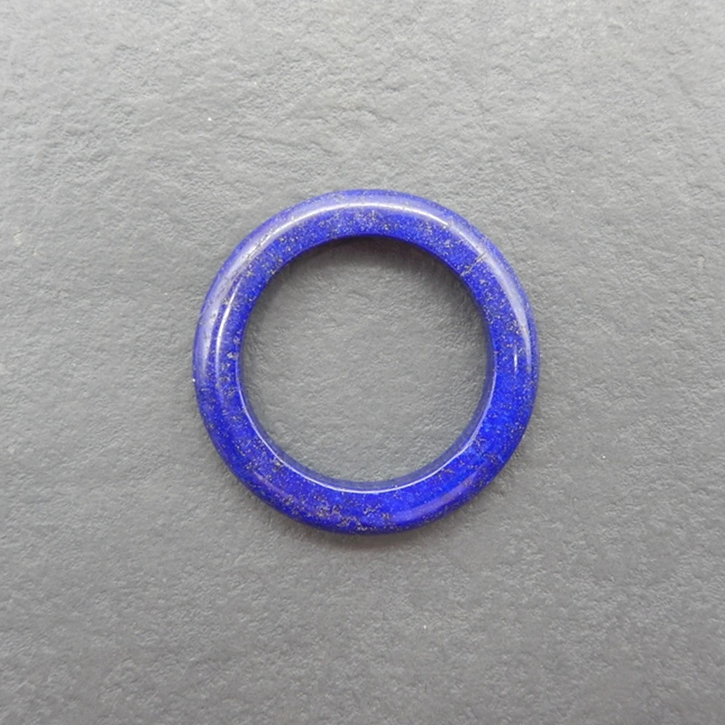 

Круглый компонент из натурального лазурита темно-синего драгоценного камня с инклюзией пирита для ювелирных изделий ручной работы и поделок