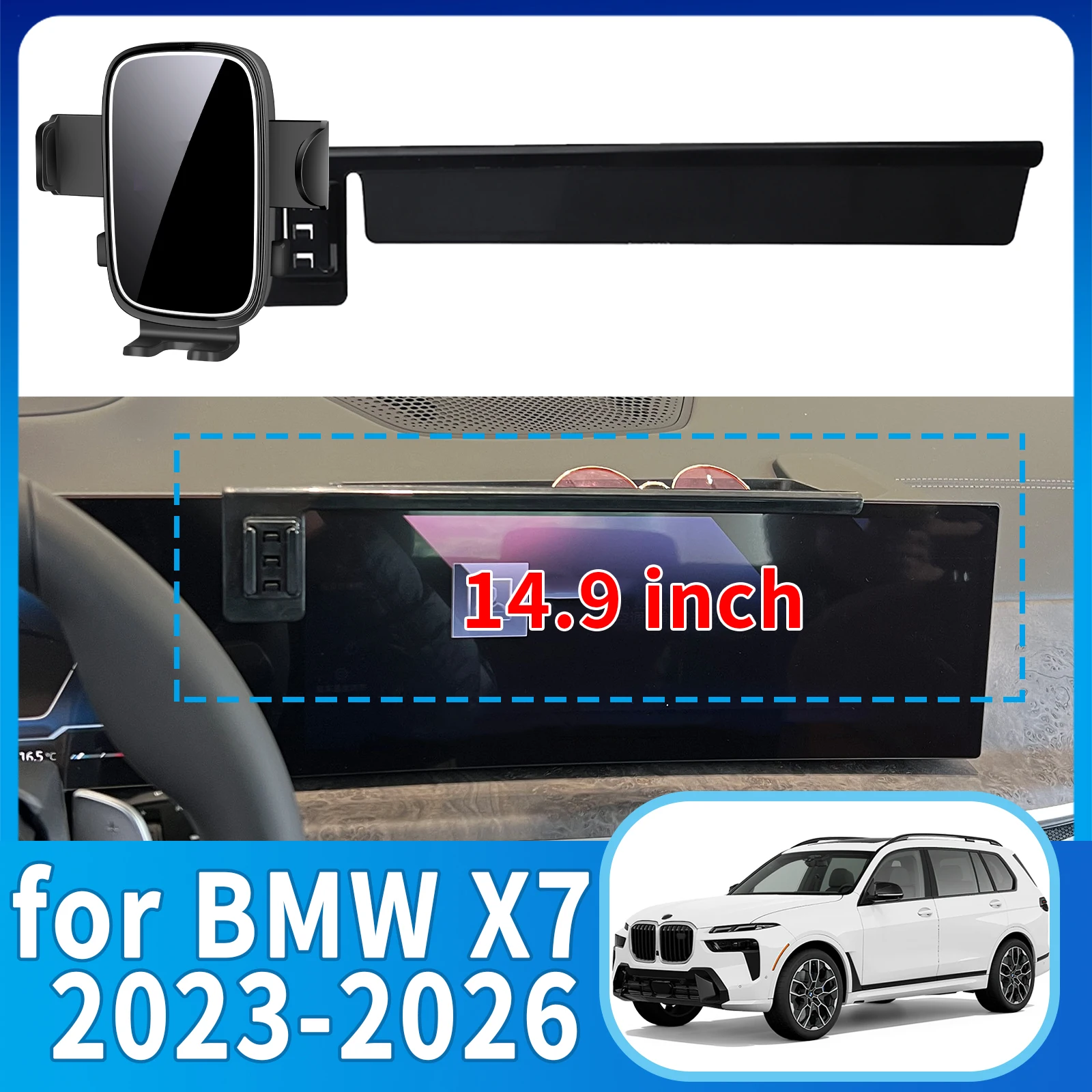 

fit for BMW X7 2023 2024 2025 2026 G07 Phone Holder, Dashboard Screen Mount Bracket Easy Installation​​ Car accessoires