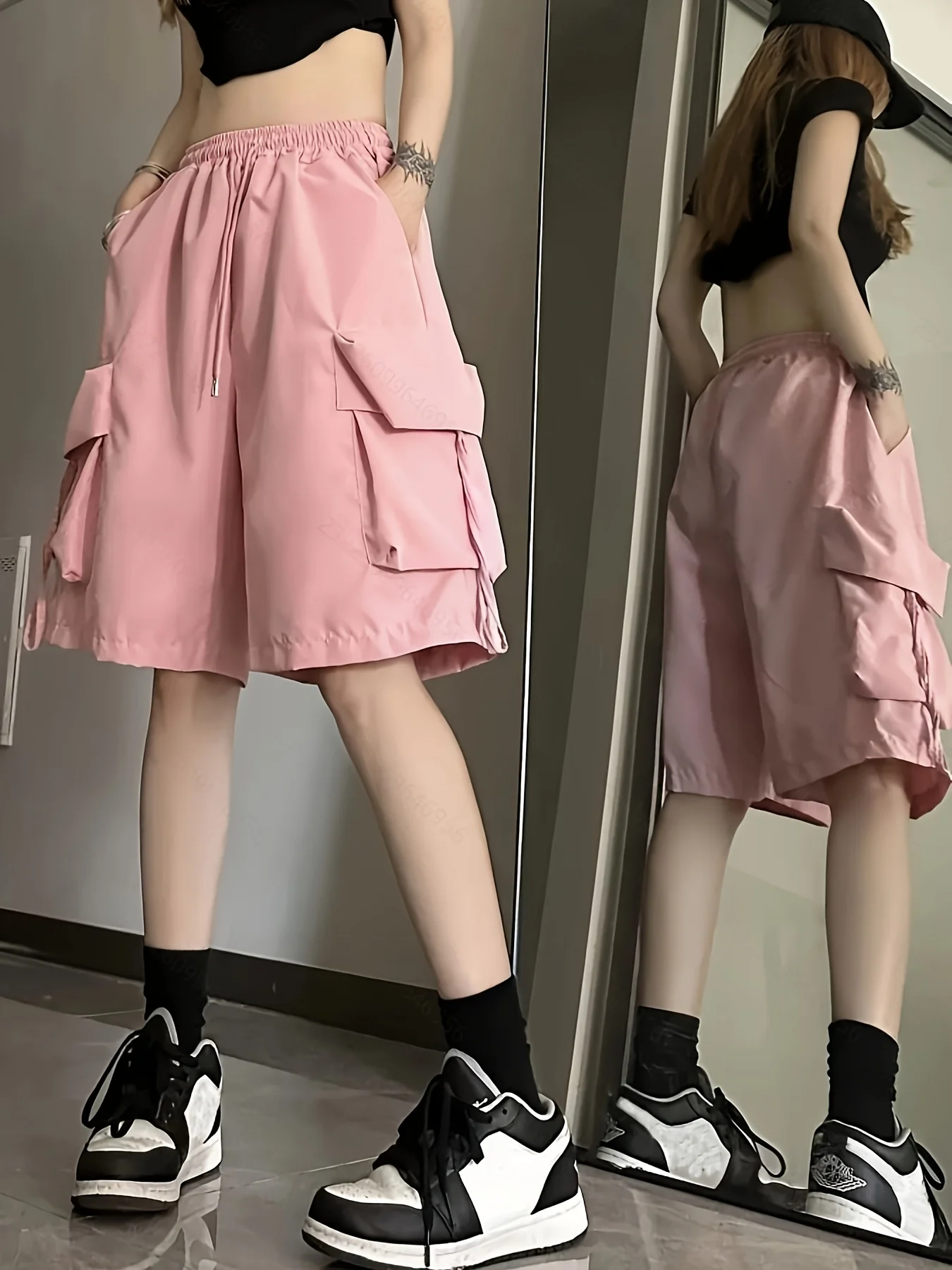 Women's Spring/summer/autumn American-Style Work Pants, New Shorts, Student Korean-Style Loose Knee-Length Trendy Pants