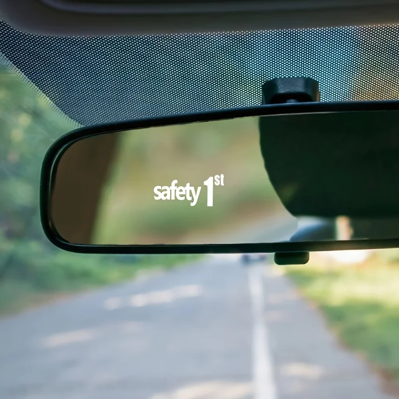 4 autocollants en vinyle imperméables « Sécurité avant tout » avec texte inspirant sur la santé mentale pour la décoration de la vitre ou du rétroviseur de voiture