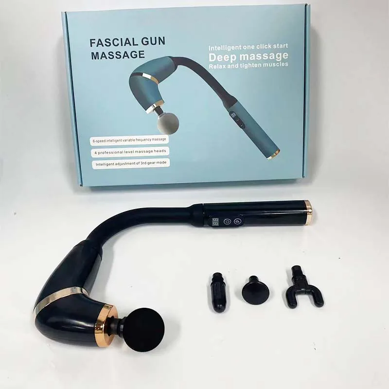 

Handheld pain-relieving fascia gun, portable home wireless electric fitness tool, elbow design, full-body massage machine