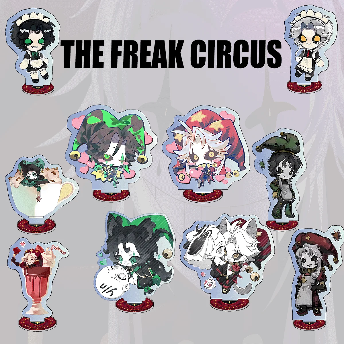 Anime Games The Freak Circus 10cm Acrylic Figures New product - Pierrot, Harlequin, Jester, Doctor - New Year 2026 Collection