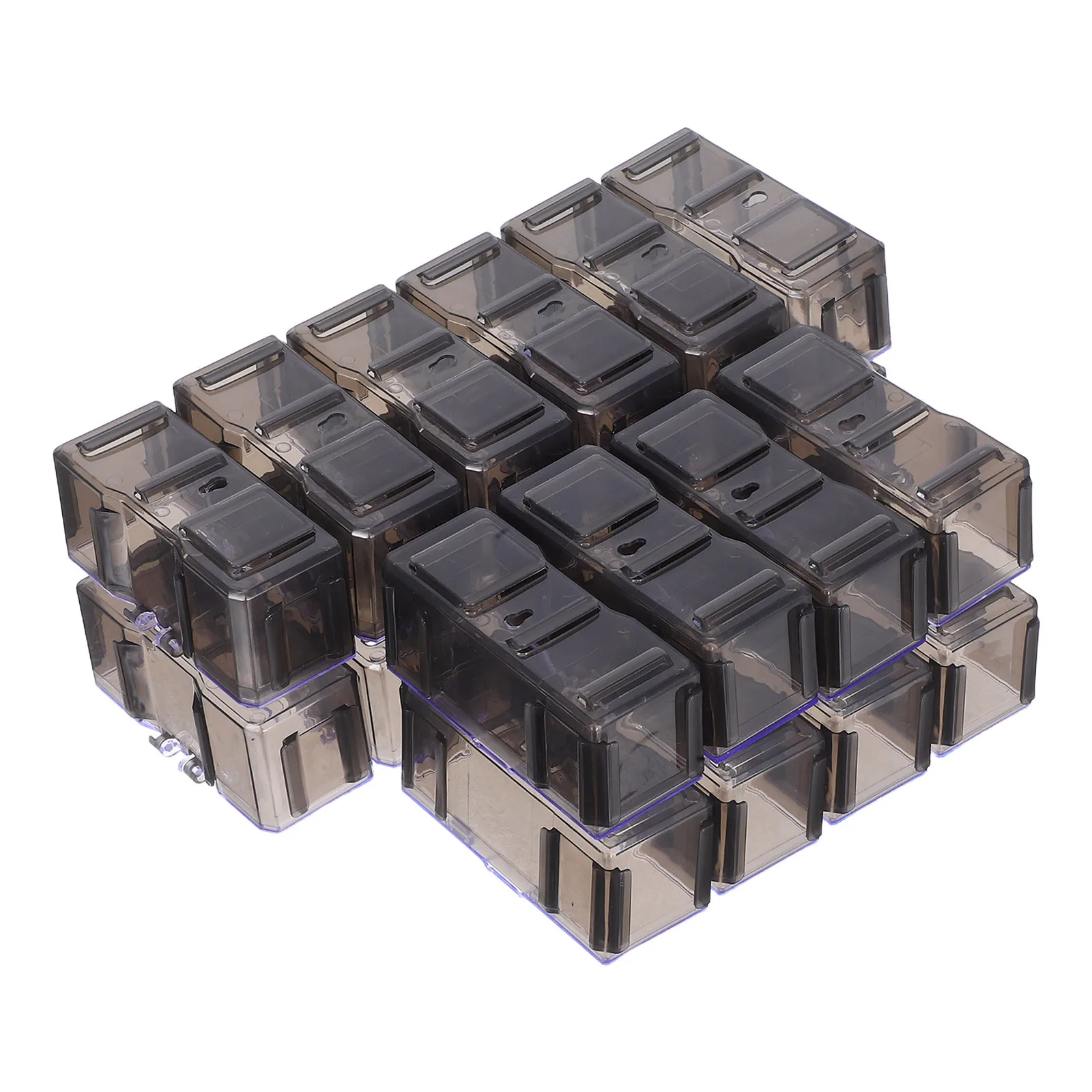 

20 Pcs Clear Cars Display Case Storage Cabinet for Collectibles Action Figure Holder