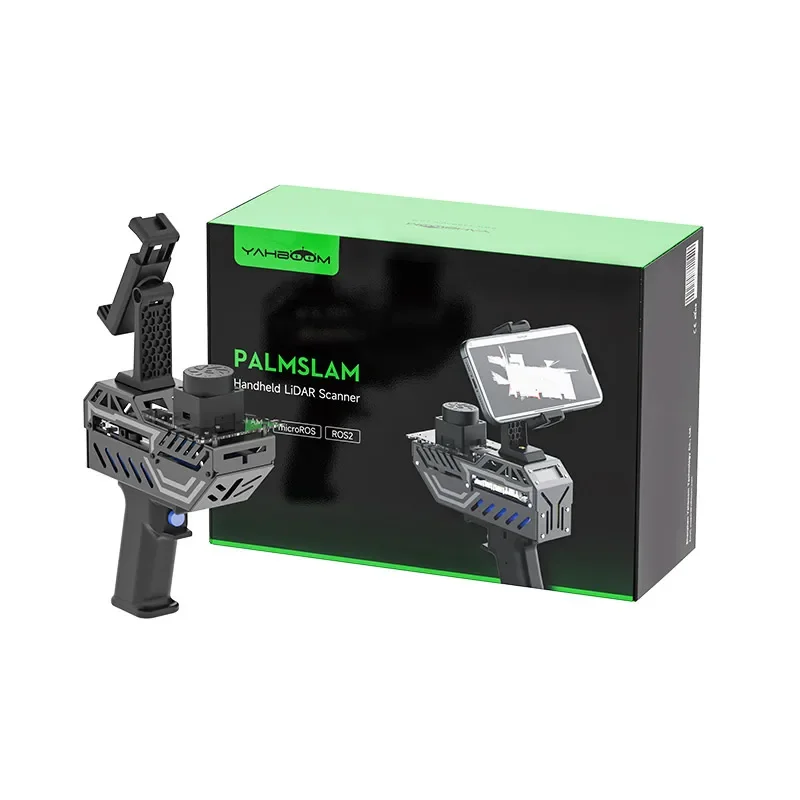 Handheld LiDAR PTZ SLAM Mapping Navigation integrates an ESP32 processor and a 6-axis IMU sensor for MicroROS