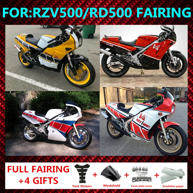 Fit for YAMAHA RZV500 RD500 1985 - 1987 Motorcycle ABS full Fairing kit Set Bodywork fairings Kit RD 500 RZV 500 1986 85 86 87