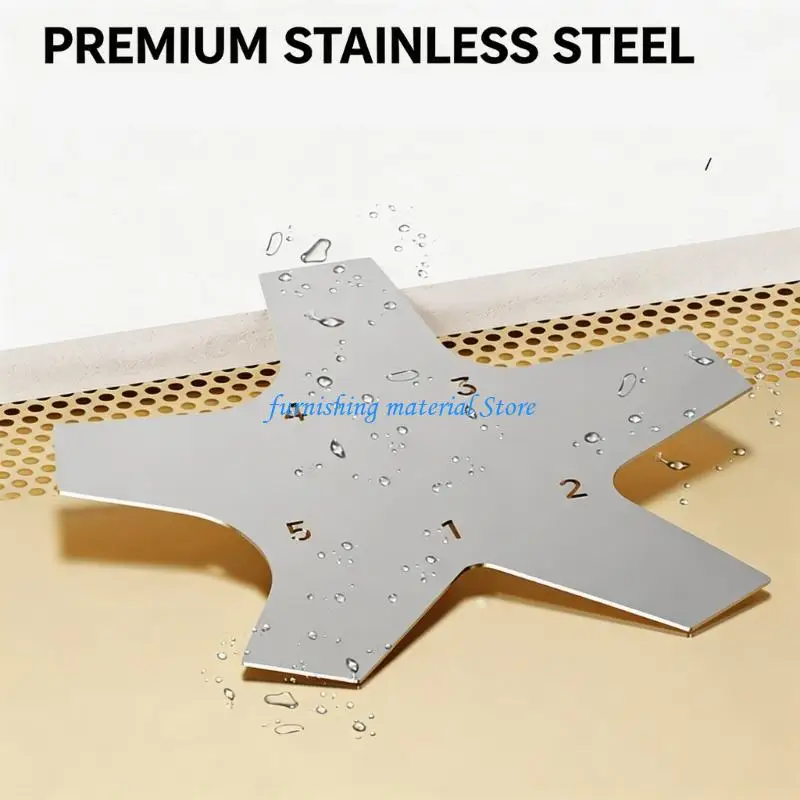 Y5GD Stainless Steel Curved Leveling Scraper Multi Angles Tool for Smoothing