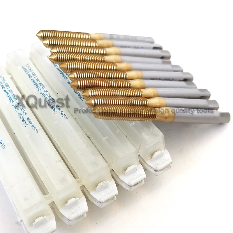 10pcs High quality TIN HSSE Thread Forming tap M1 M1.2 M1.4 M1.6 M1.7 M1.8 M2 M2.5 Fluteless Machine Taps M2.2 M2.3 M3 M4 M5 M6