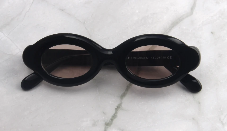 Luxus Dicke Gemischte Acetat Oval Polarisierte Sonnenbrille Frauen Trendy UV Schutz Brillen Stilvolle Schild Für Männer lentes de sol – Detail 10