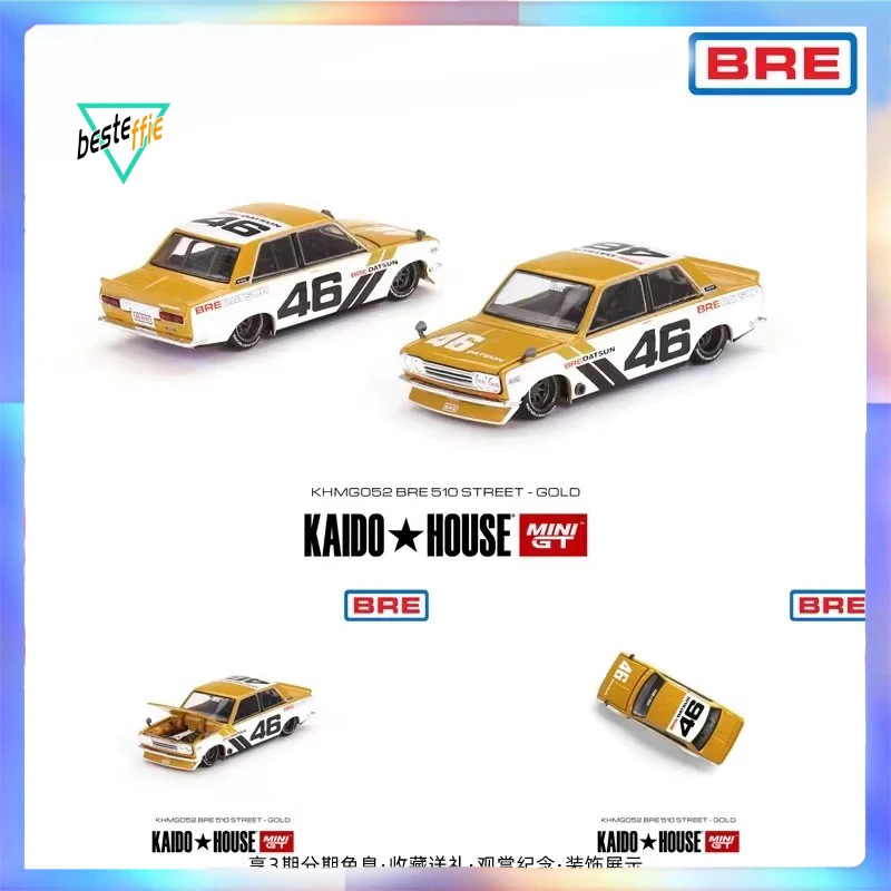 Mini Gt Car Model 1/64 TSM Kaido House datsun 510 cars model alloy simulation limited edition car model boy collection toys gift