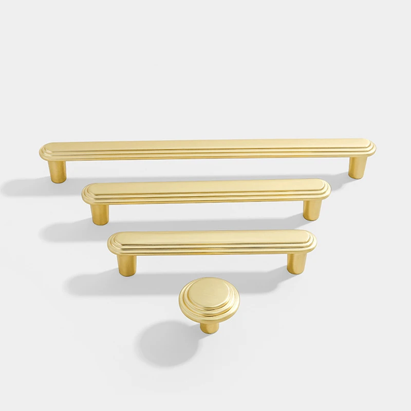 Golden Drawer Cabinet Furniture Handles Kitchen Handles for Cabinet Knob Door Drawer Furniture Kitchen Pearl Simplicity Hardware