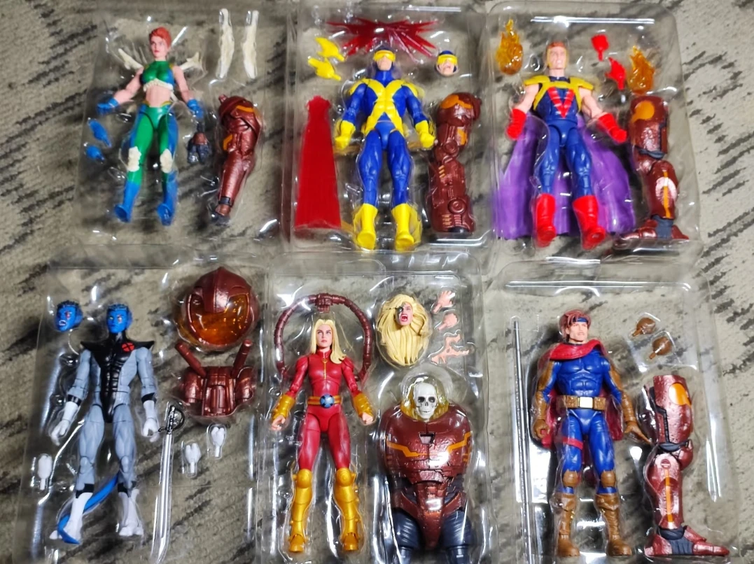 Marvel Legends Series X-Men Nemesis Set Wolverine Gambit Marrow 6-Inch Action Figure Model Birthday Gift Toy Collectibles view 2