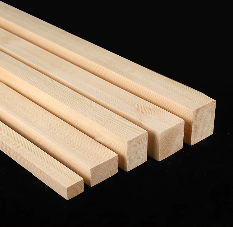 Length 100-500mm Rectangular Pine Wood Strip 10*30mm-60*60mm Solid Wood Rod DIY Model Material Accessories