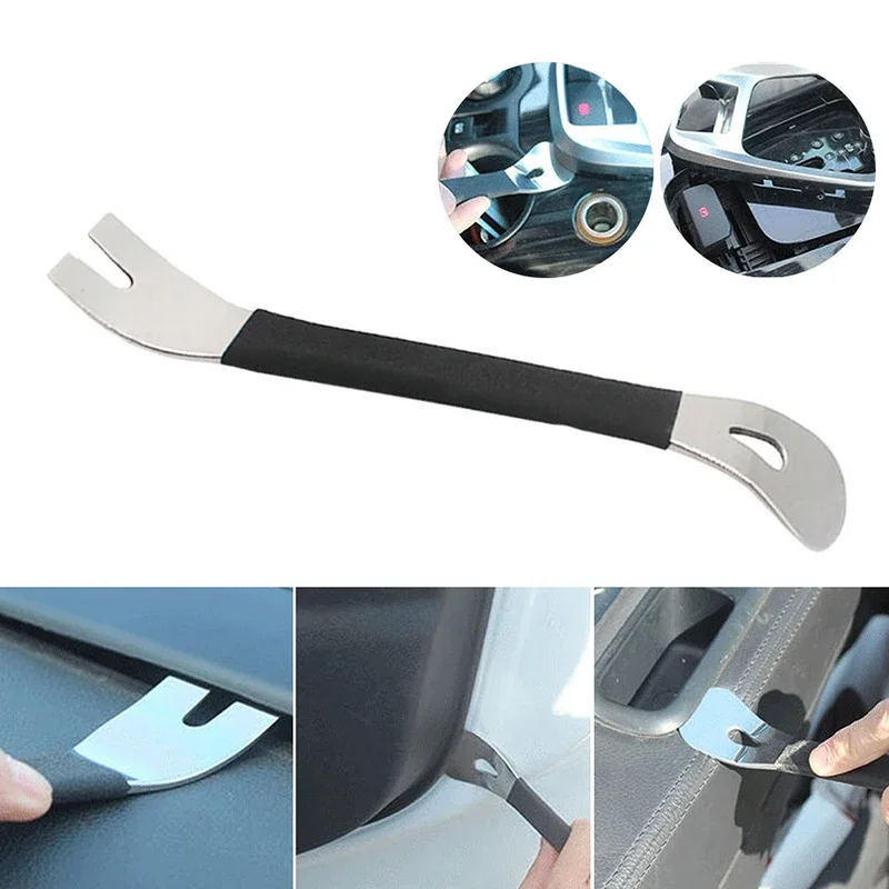 Auto Audio Deur Demontage RVS Pry Panel Rocker Panel Interieurbekleding Pry Clip Schroevendraaier Gereedschap Accessoires