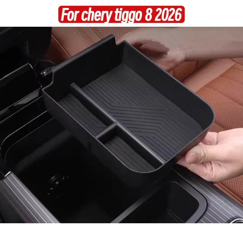 For chery tiggo 8 2026 Car Storage Box Center Console Armrest Storage Tray Organizing Tidying Auto Interior Accessories