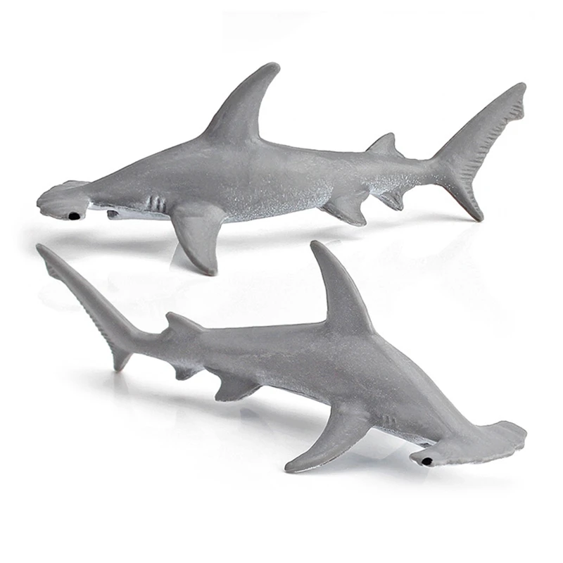 12PCS Simulation Trumpet Marine Biological Model White Shark Walrus Humpback Manatee Children Education Cognitive Toy