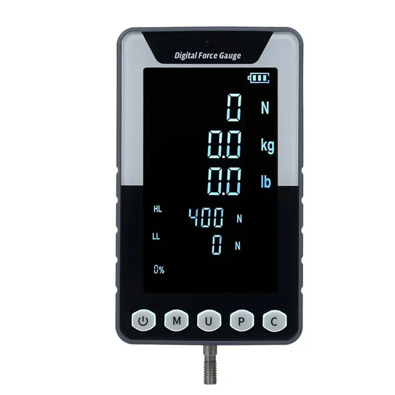 [NEW!A08R】 Thrust Gauge Digital Dynamometer Pull Gauge Portable Dynamometer, LCD Liquid Crystal Display, 3 Units N/LB/Kg