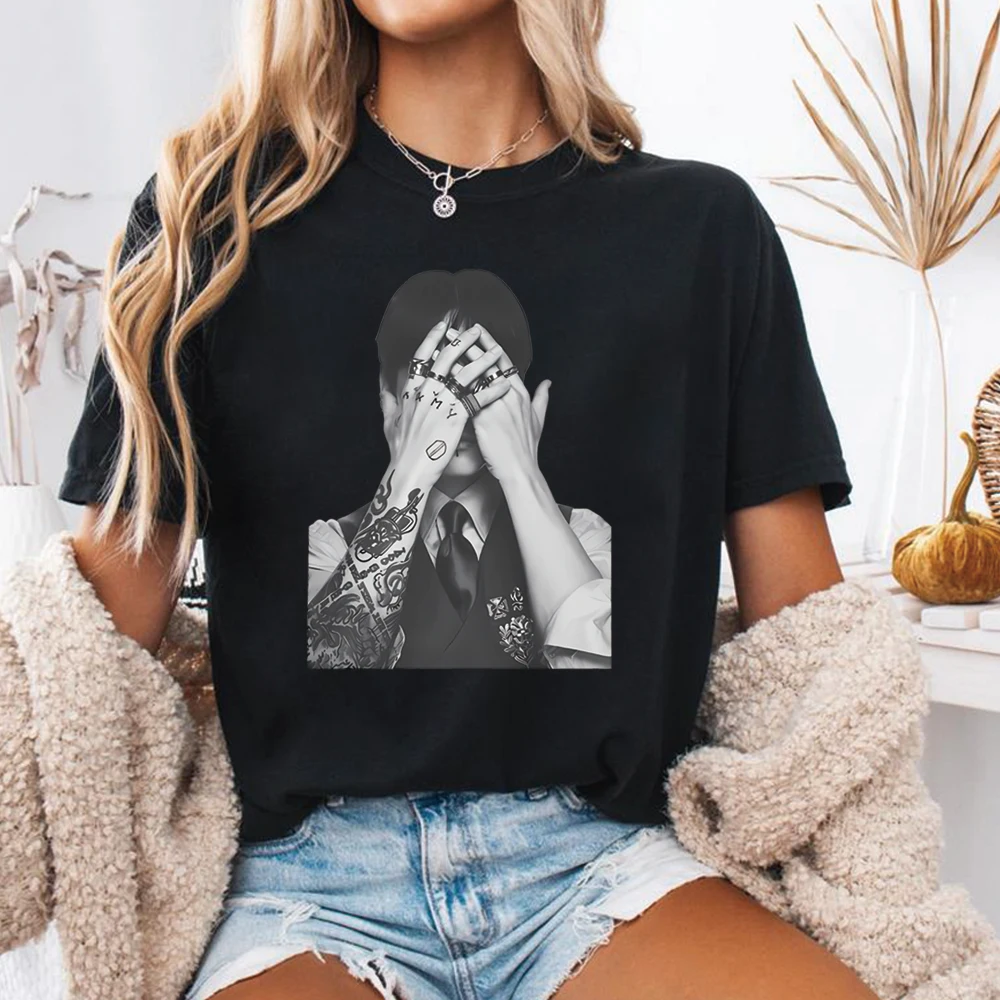 Vintage K-Pop Idol Grafik T-Shirt 2026 World Tour T-Shirt Koreanische Mode-Shirts Herren Damen Casual Tee Kurzarm-Oberteile Fan-Geschenk – Detail 7