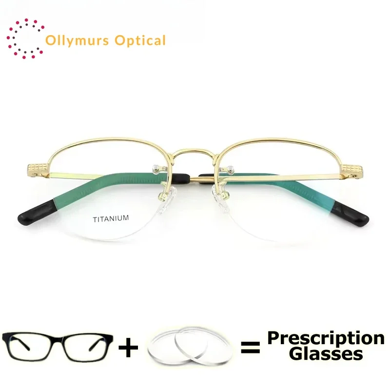 Braz وصفة طبية نظارات التيتانيوم النقي فائقة الجودة النظارات البصرية الرجال النساء نظارات دائرية موضة قصر النظر ناقص عدسة #5