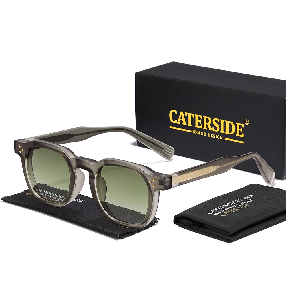 CATERSIDE Herren Retro Quadratische Sonnenbrille Hochwertiges Luxus-Design Sonnenbrillen Damen Fahren Reisen Strand Sommer Stilvolle Brille UV400 – Detail 16