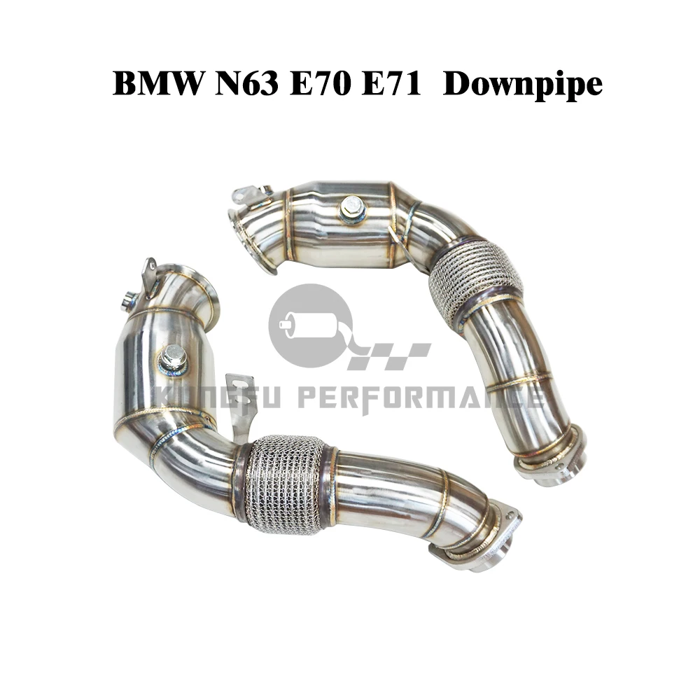 

KUNGFU PERFORMANCE SS304 Downpipe For B MW N63 Engine E70 E71 X5 X6 5 Series 550i 650i 750xi 2008+