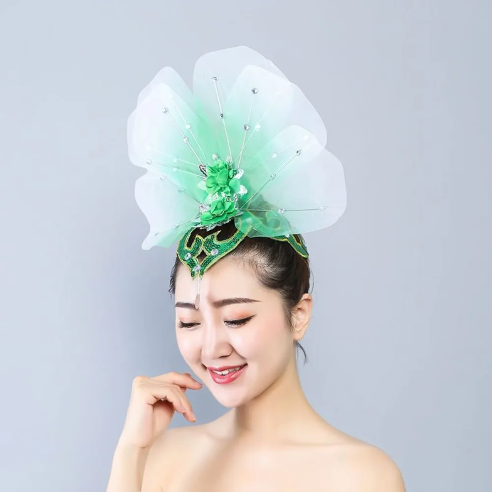 멀티 스타일 댄스 헤어피스 - 양코 & 클래식 퍼포먼스 액세서리 모던/스퀘어 댄스 볼룸 주얼리용 꽃