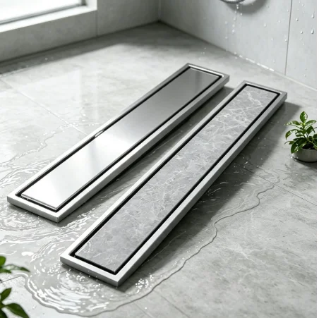 Bathroom Linear Drain 304 Stainless Steel Floor Drain 30cm 60cm Invisible Option Shower Accessory